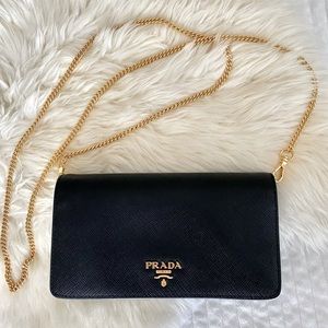 Prada Saffiano Crossbody Mini Phone Bag